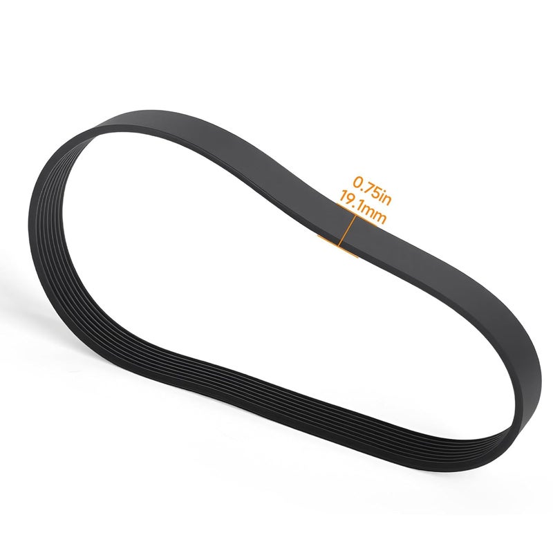Filloman 255589 Drive Belt Replacement for NordicTrack, ProForm, Reebok, Gold's Gym, Epic Treadmills – Compatible with Part Number 255589, Durable Fitness Repair Belt to Fix Slipping or Noise Issues - Image 2